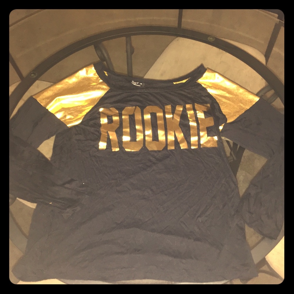Black & Gold Long Sleeve Rookie’ Shirt